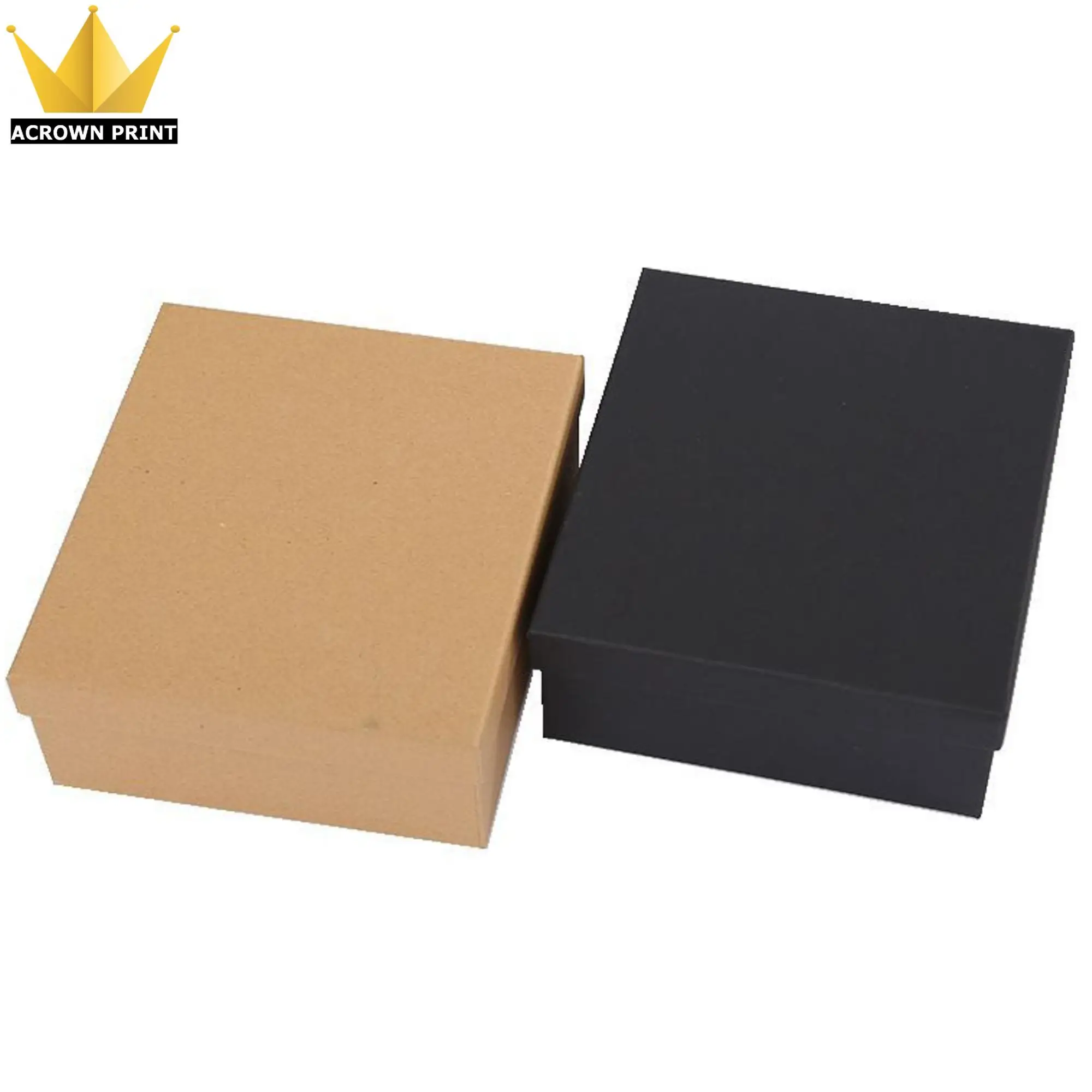 Custom Natural Kraft Folding Cardboard Gift Boxes With Separate Lift