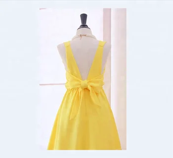 bright yellow cocktail dress