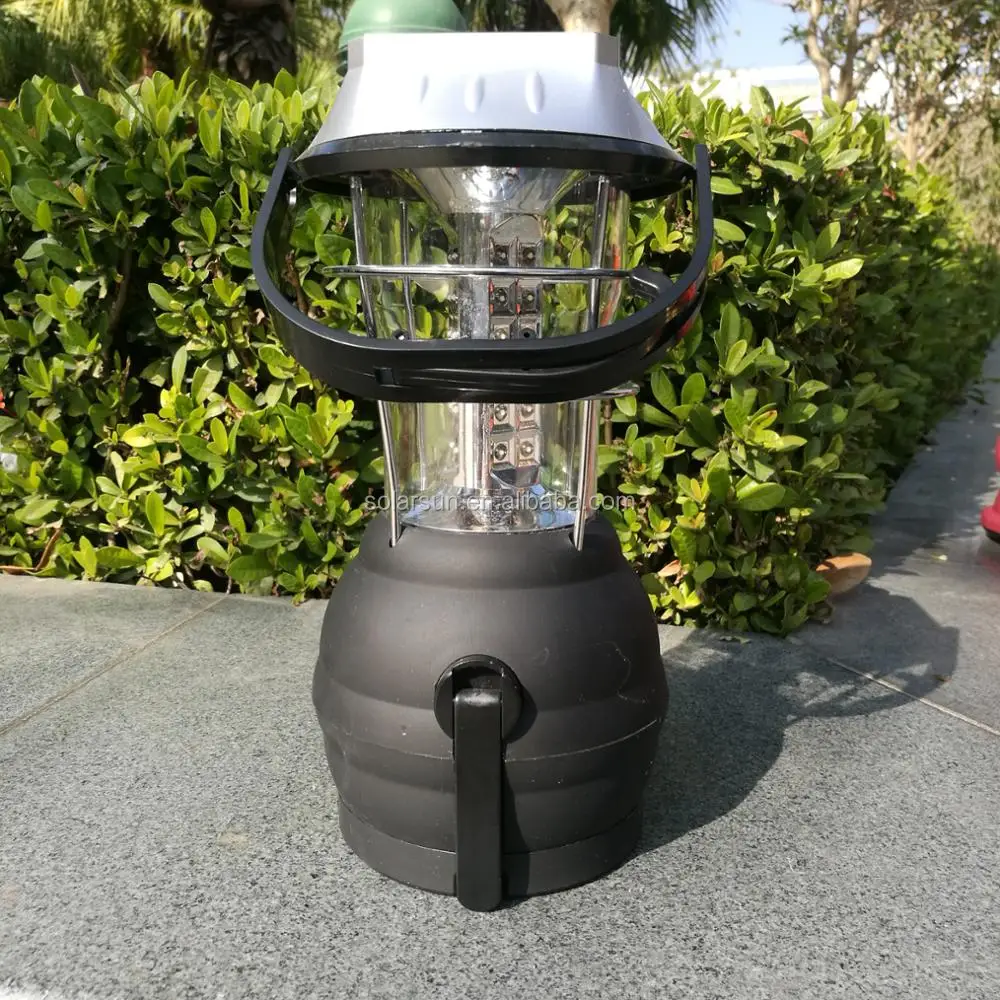Outdoor Camping Vintage Horse Light 36LED Solar USB Charging Manual Camping Light Tent Hook Light