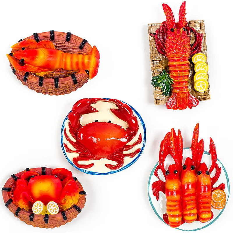 Custom Resin Chopping Block Artificial Food 3D Resin Fridge Magnet Imitated Wood Refrigerator Magnets