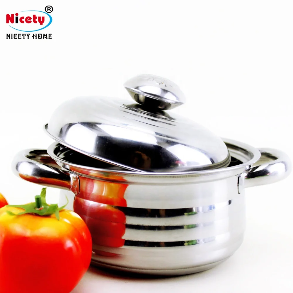 6 Piece Stainless Steel Covered Cookware Indian Hot Pot Pan Set Buy