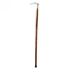 Super Strong Brown Derby Walking Cane With Beechwood Shaft and Brass Collar