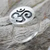 Devotional OM ring wholesale jewellery exporter plain silver ring fashion manufacturer 925 sterling silver jewelry