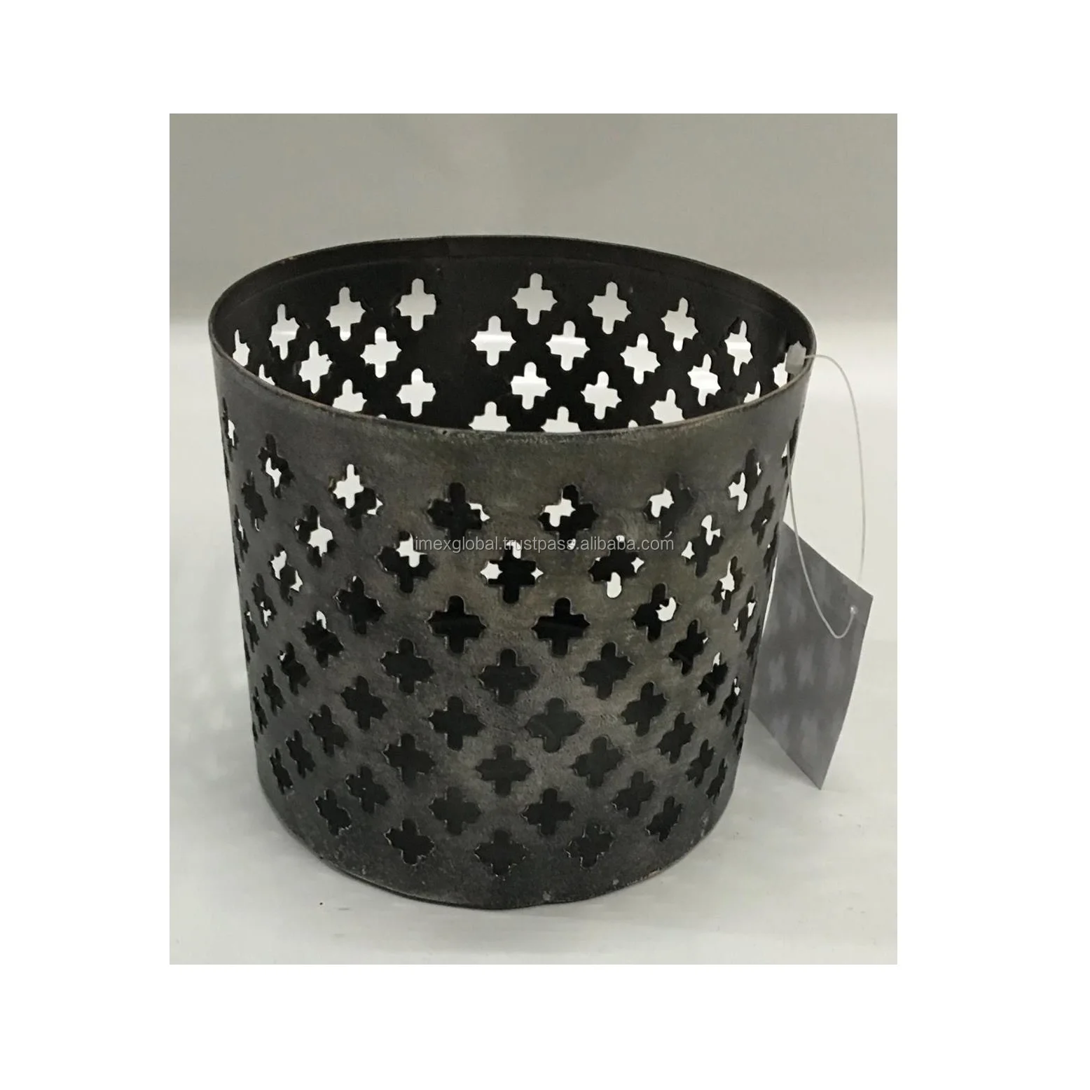 Hollow Out Home Decoration Cylinder Candle Holder Tea Light Candle