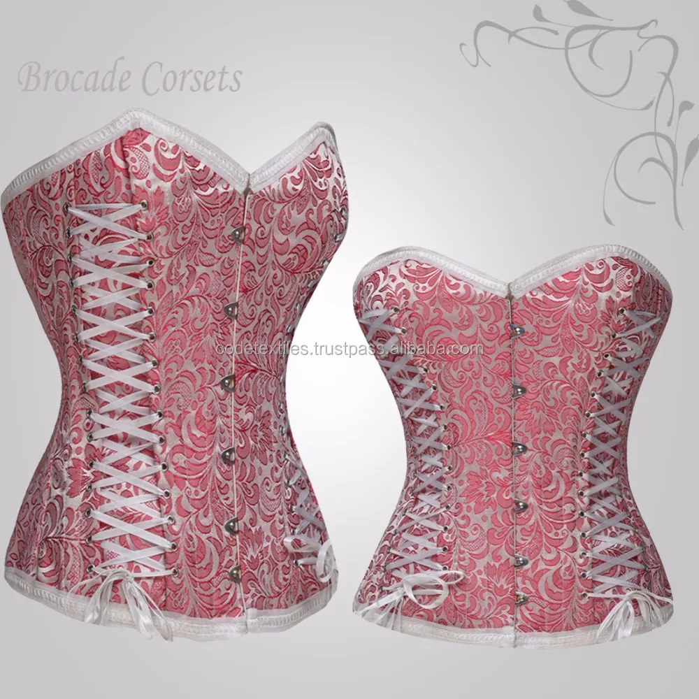New Denim Steel Boned Front Lace Up Corset Buy Tight Lacing