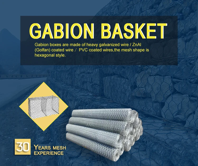 1x1x1 Zinc Coated Hexagonal Gabion Box Gabion Basket Price In Philippines South Africa Buy