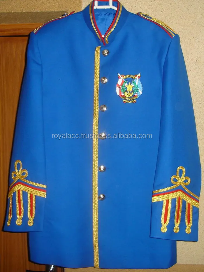 60\u2019s Bright Blue Band Uniform Jacket
