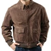 Leathers Suede Men's Air Force Leather Flight Bomber Jacket
