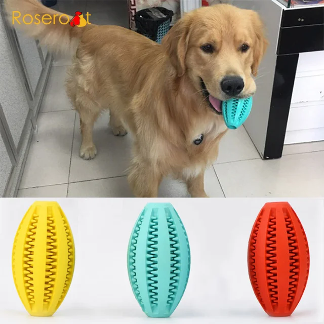 Indestructible Non Toxic Dog Rope Toy Rubber Chew Dog Ball Toys For