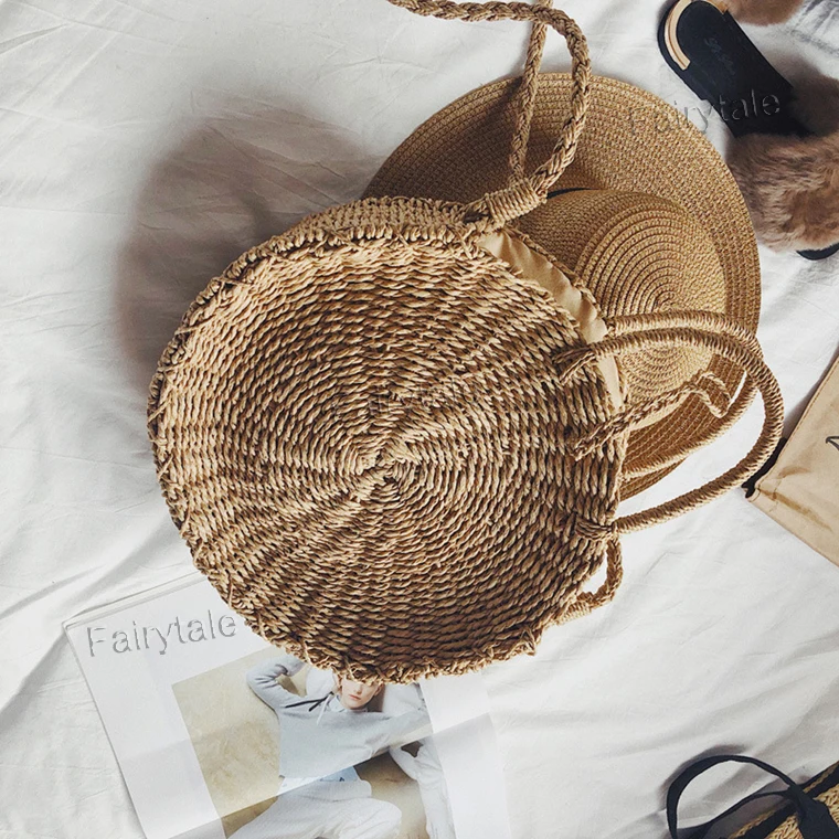 Summer Straw Beach Bag