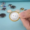 Sewing Brass Covered Domed Metal Shank Button