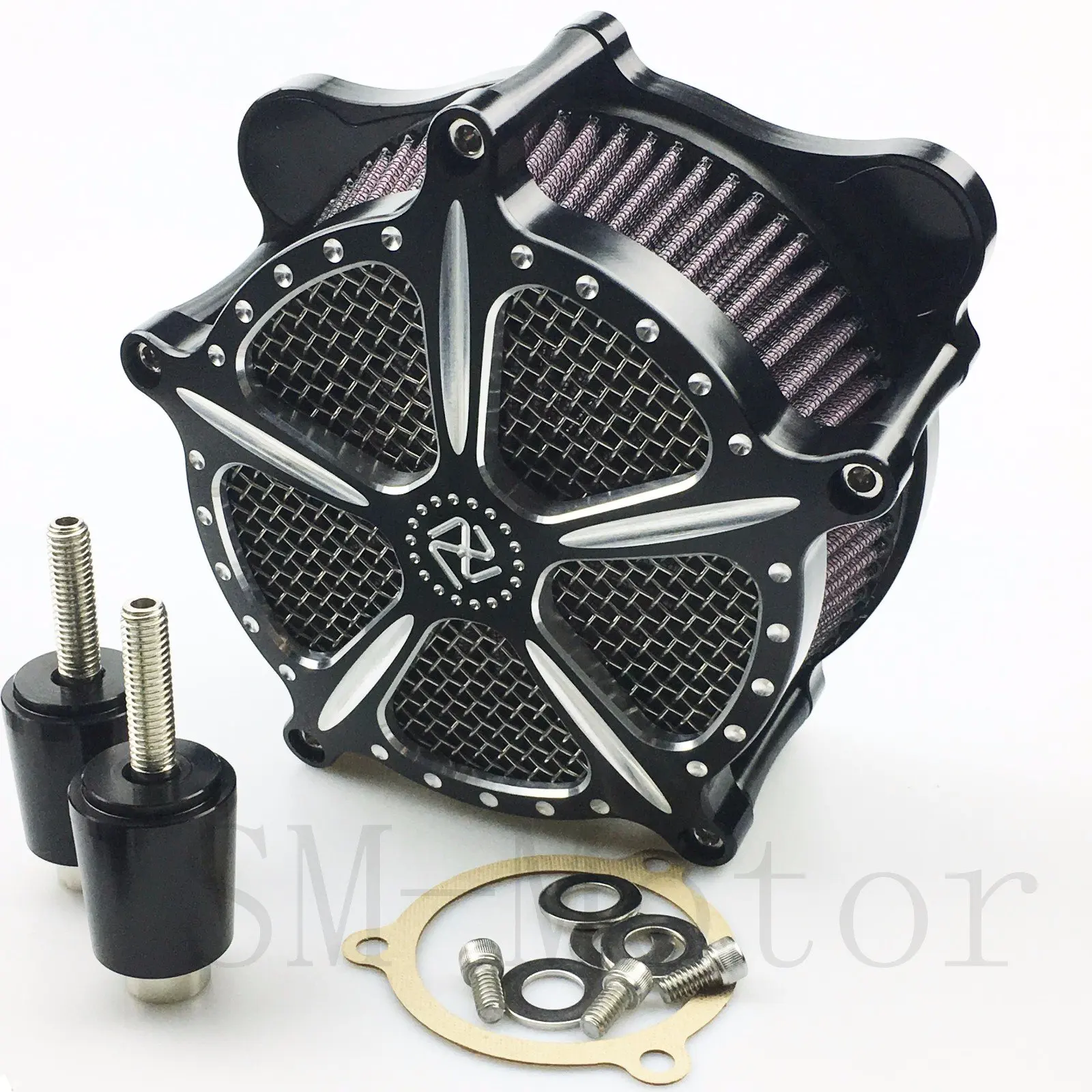 Baoblaze Motorcycle Tri-Bar LED Turn Signal Tail Lights License Plate Bracket for Harley Softail