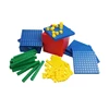 Educational toys for kids plastic base ten blocks unit bar flat cube cuisenaire for kids