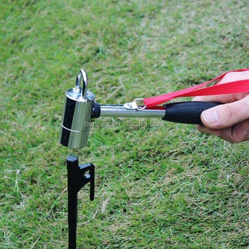 Small 24cm Outdoor Camping Hammer Mallet Puller For Tent Pegs Stakes