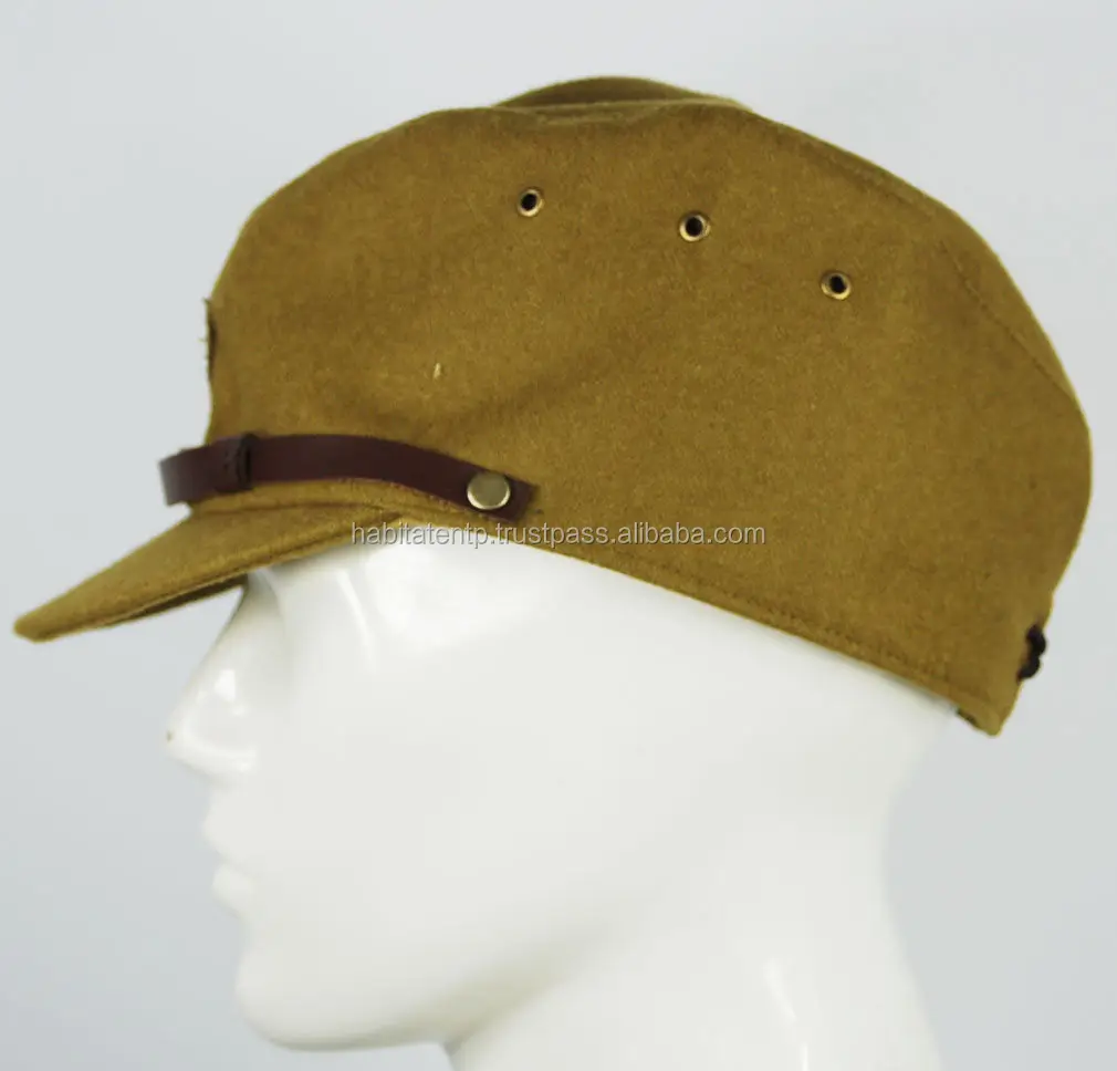 33079 WWII WW2 JAPANESE ARMY IJA OFFICER FIELD WOOL CAP HAT L 