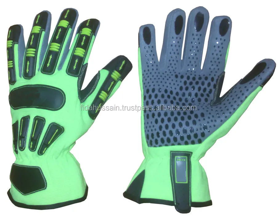Best Quality Impact Gloves / Cut 5 Tpr Mechanic Gloves For Oil And Gas