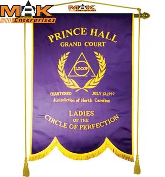 Custom Made Embroidery Prince Hall Masonic Banner Buy Hand