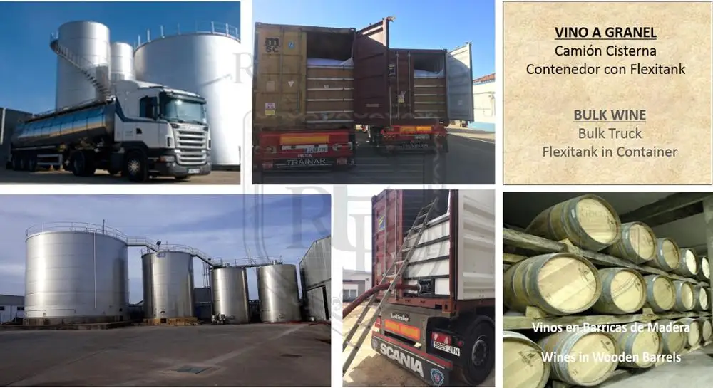 Bulk Wine From Spain. We Supply Red And White Wine In Bulk. Bulk Wine