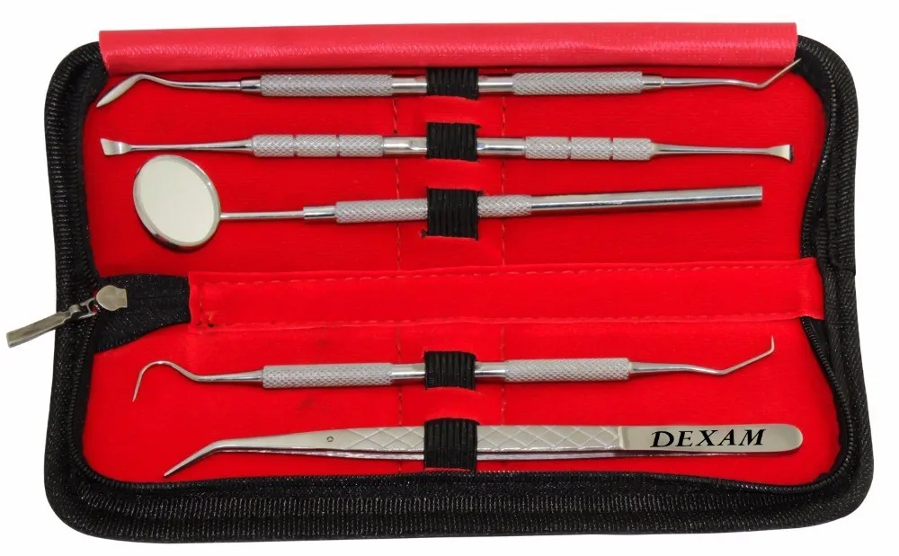 Iso Certified Dental Instrument Set 5 Pcs Teeth Whitening Cleaning Kit