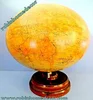 VICTORIAN ANTIQUE VINTAGE "PHILIPS" ANTIQUE 9" TERRESTRIAL DESK-TOP GLOBE ORIGINAL STEPPED ART DECO WOODEN STAND, c 1920-30.