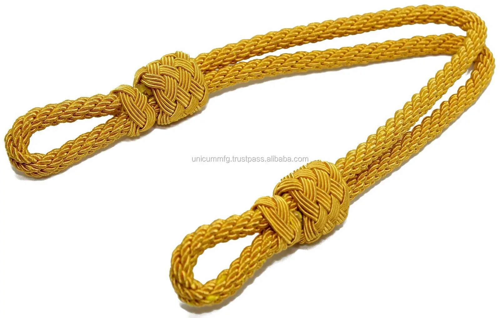 Silver Bullion Wire Cap Cord Military Army Uniform Officer Hat Strap