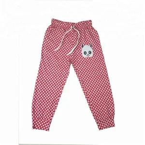 Printed pattern 100% cotton girls trousers Printed pattern 100% cotton girls trousers