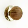 Pair of Victorian Edwardian Reproduction Ebonized Reeded Door Knob