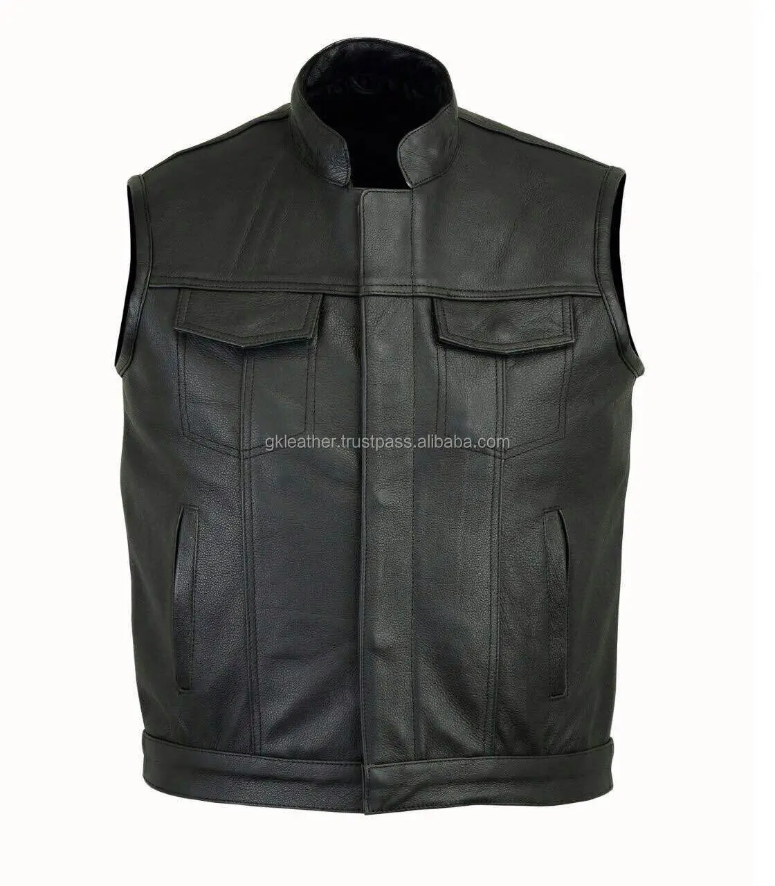 Motorbike Leather Vest / Leather Vest Motorcycle / Leather Biker Vest