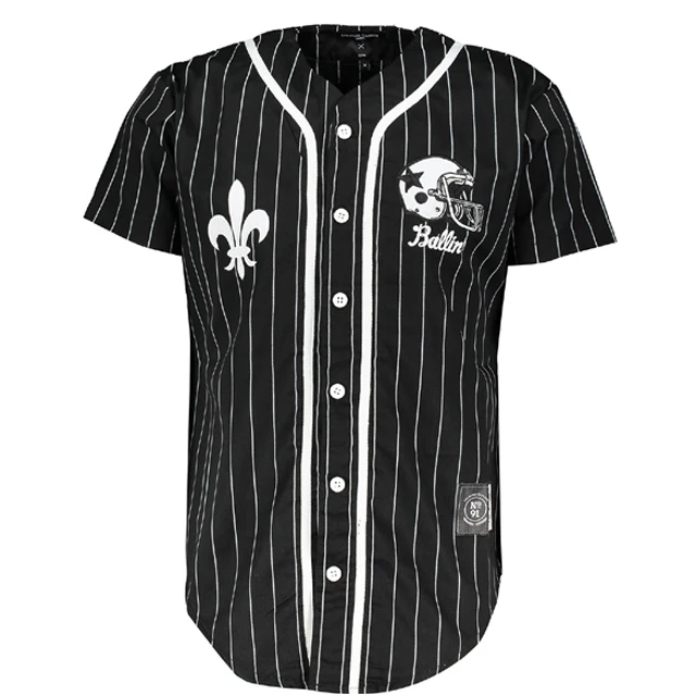 black and white baseball jersey