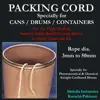 Packaging Cord For Drums / Cans Lid Sealing Rope / Air Tight Sealing Packing Rope Pharmaceutical Raw Material Cardboard Drums