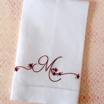 embroidered tea towels