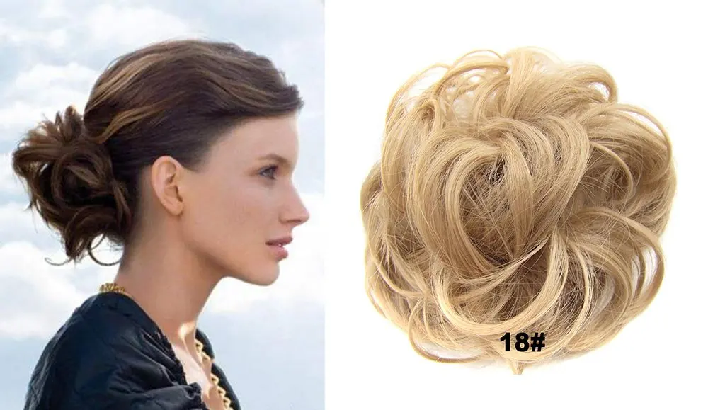 Buy Hi Girl Hairpiece Hair Rubber Scrunchie Scrunchy Updos Wavy