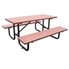 Arlau new model garden table and chairs wooden table outdoor picnic table set