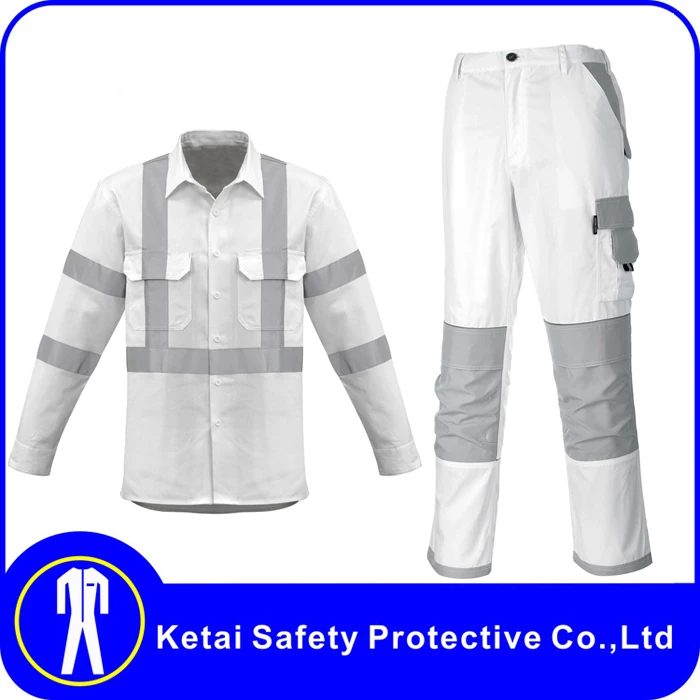 Men's Relaxed Fit Painters Pants white work pants painter