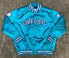 OEM custom blank ruffle satin bomber jackets with pocket wholesale