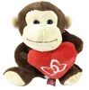 Holding Red Heart Valentine Day Gifts Giant Monkey Bear Plush Toys