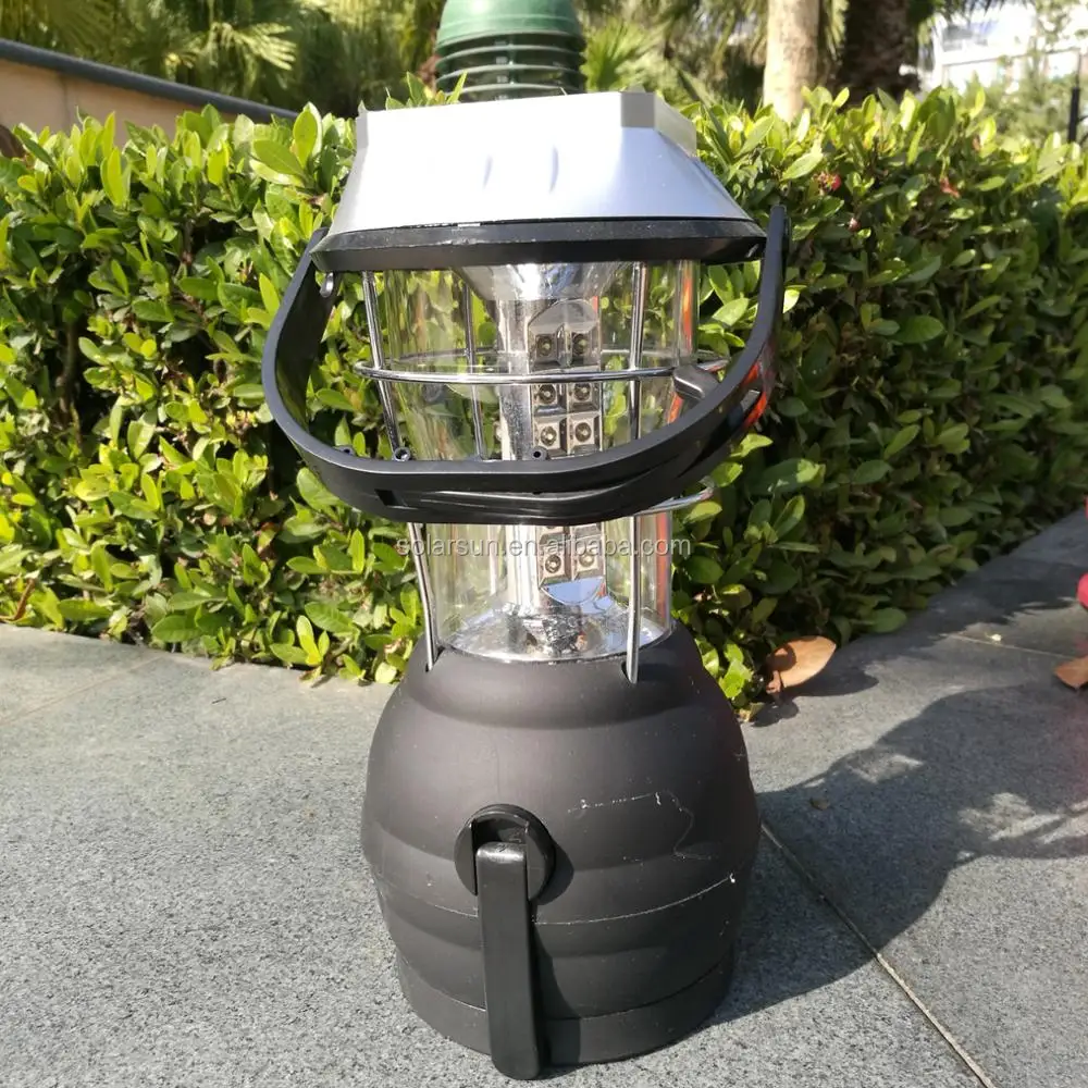 Outdoor Camping Vintage Horse Light 36LED Solar USB Charging Manual Camping Light Tent Hook Light