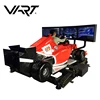 2018 Big profit hot sale indoor VART F1 vr htc vice cinema simulator cockpit car driving vr racing simulator with 3 screens