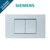High Quality On/Off Wall Switches 2 Gang 1 Way SIEMENS Delta Azio Aluminum Metallic