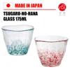 Tsugaru Vidro Tsugaru no-hana glass tumbler pink or green 175ml