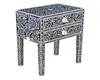 Bone Inlay Furniture - Side Table Floral