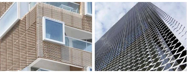 factory hot sale expanded metal wire mesh facade cladding