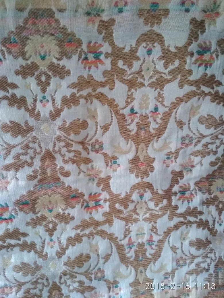 Multicolor Silk Brocade JV-1614 Fabric