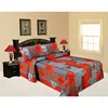 Exclusive 100% Cotton Indian Rajasthani Jaipuri Handmade Printed Design Double Bed Sheet with 2 pillow covers