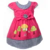 baby dress and dress baby girl for baby party dress use Cotton Material and Flower Application