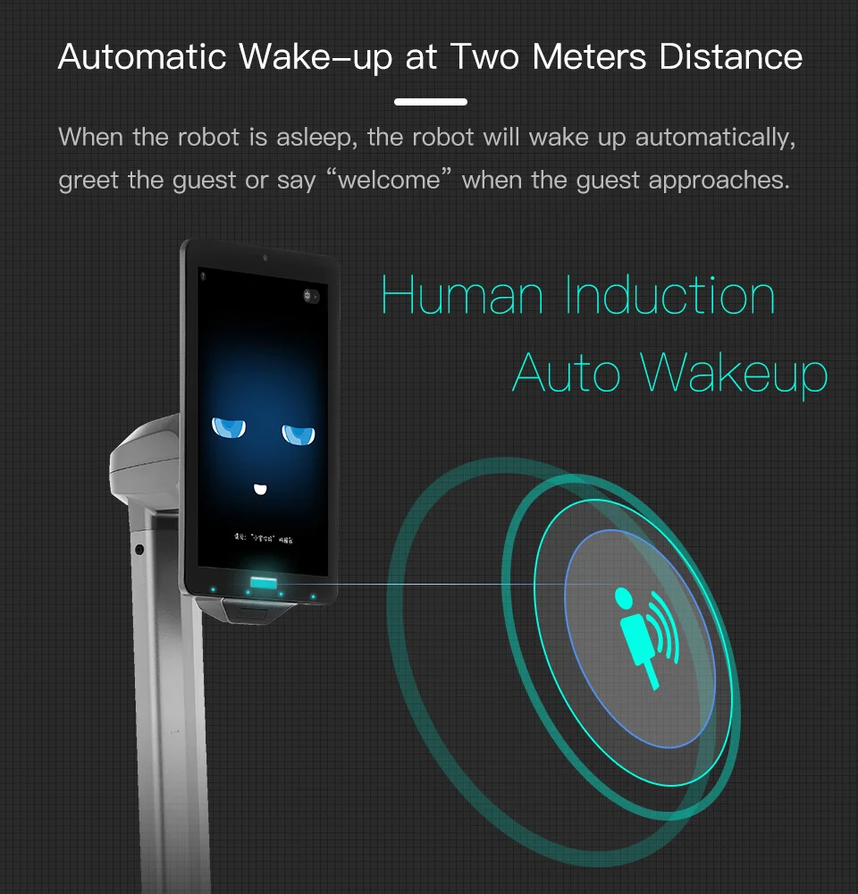 Shopping Guide Face & Speech Recognition SIFROBOT-4.1 Remote Control Telepresence Robot for Better Costumer Experience