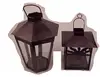 Iron Lantern with copper finish one with sun style other plain