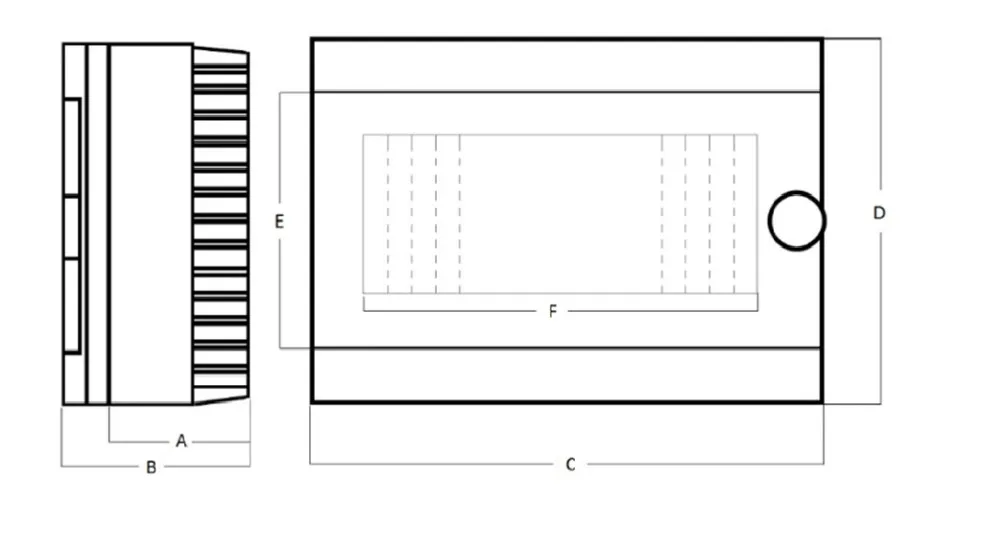6 Way Flush Mounted Surface Mounted Fuse Box Electrical Distribution