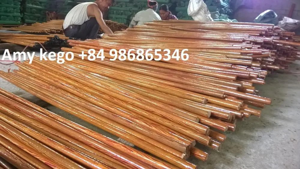 600-1200mm PVC Coated Wooden Broom Handle from Vietnam