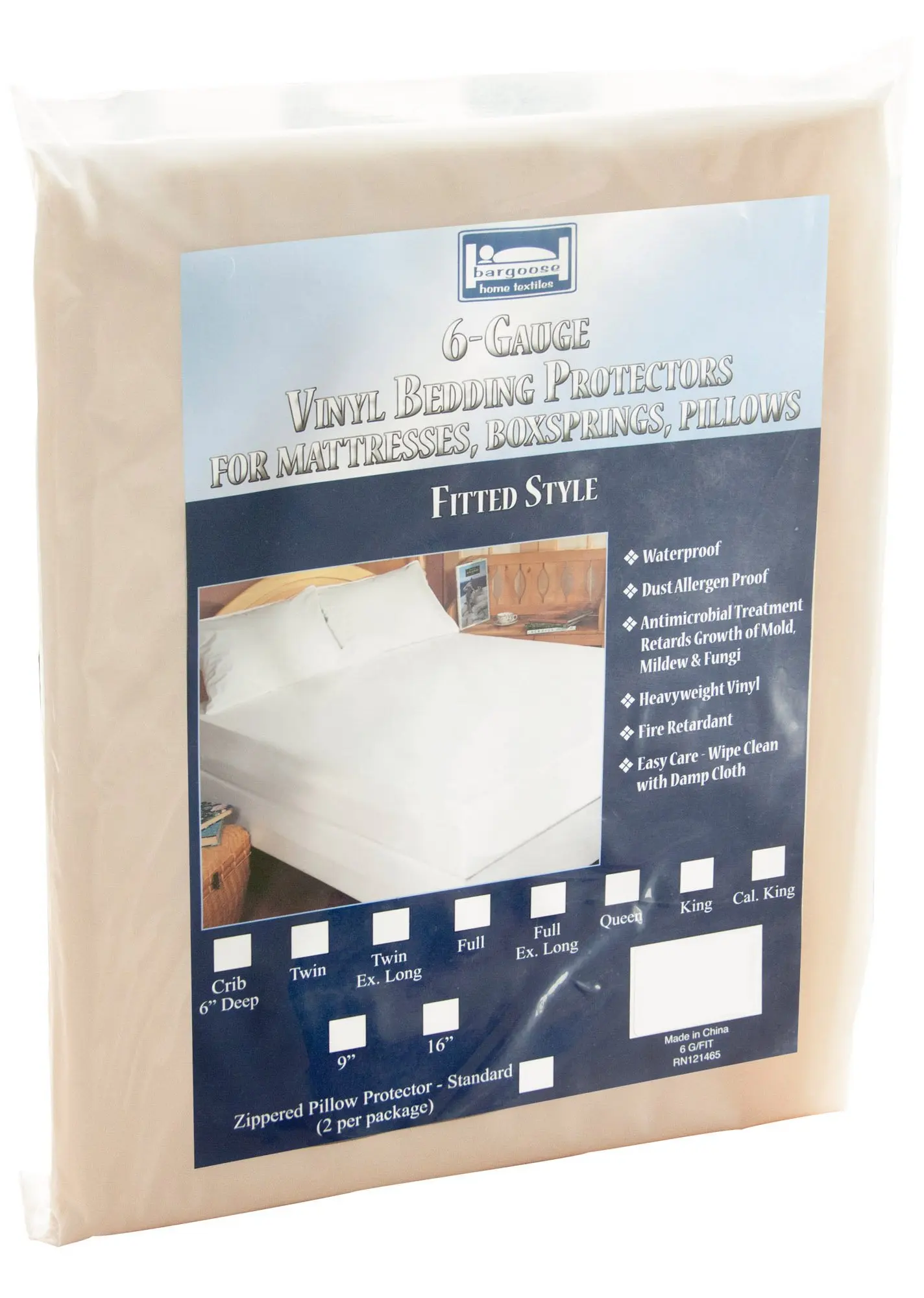 Heavy Duty Vinyl Mattress Protector Waterproof Shop Bedding Royal